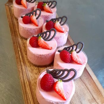 Malinový cheesecake